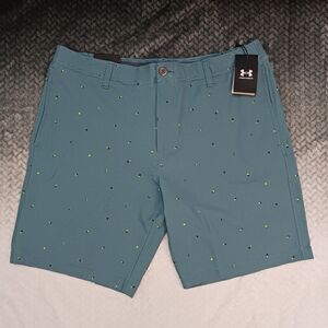 Under Armour Men's Blue Patterned‎ Golf Shorts